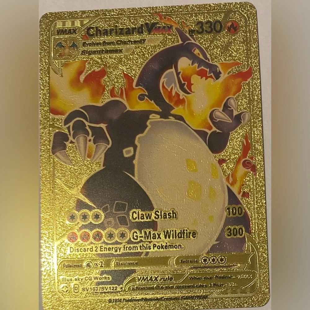 Pokemon | Games | Gold Foil Charizard Vmax | Poshmark